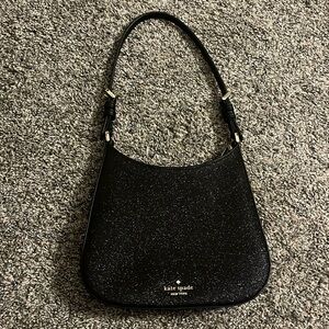 Kate Spade Glimmer Glitter Shoulder Bag - Black